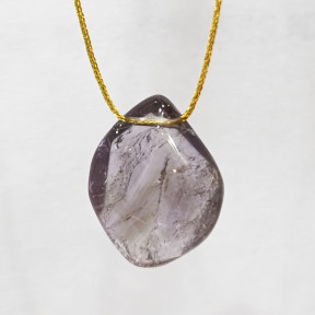 Pendentif Améthyste sur Cordon Réglable