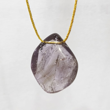 Pendentif Améthyste sur Cordon Réglable