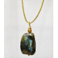 Pendentif Labradorite sur Cordon Réglable