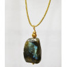 Pendentif Labradorite sur Cordon Réglable