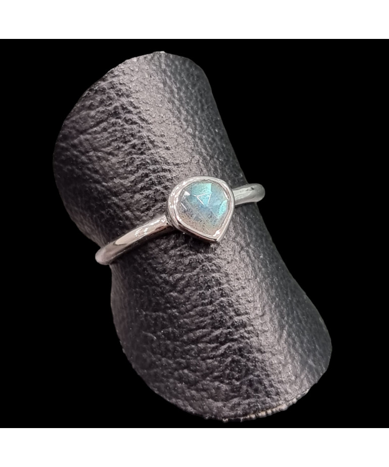 Bague Labradorite argent 925 Taille 54