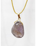 Pendentif Améthyste sur Cordon Réglable