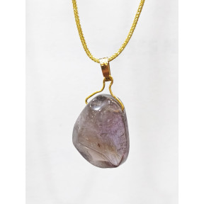 Pendentif Améthyste sur Cordon Réglable