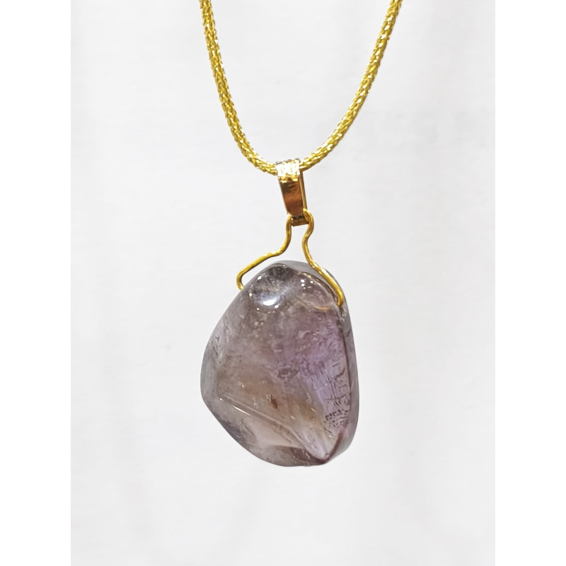 Pendentif Améthyste sur Cordon Réglable