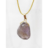 Pendentif Améthyste sur Cordon Réglable