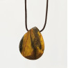 Pendentif Œil de Tigre sur Cordon Réglable