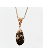 Pendentif Cuivre Natif avec Chaîne Cuivre 42 + 5 cm