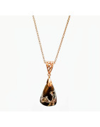 Pendentif Cuivre Natif avec Chaîne Cuivre 42 + 5 cm