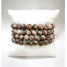 Bracelet Jaspe Pop Rosé Pierres Rondes 8mm