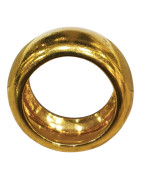 Anneau Plaqué or Large Taille 54