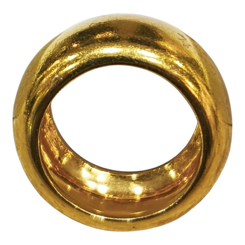 Anneau Plaqué or Large Taille 54