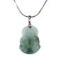 Pendentif Jade Bouddha avec Chaîne Acier Inox 24 cm