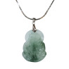 Pendentif Jade Bouddha avec Chaîne Acier Inox 48 cm
