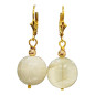 Boucles Pierre de Lune Plaquées Or