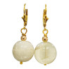 Boucles Pierre de Lune Plaquées Or
