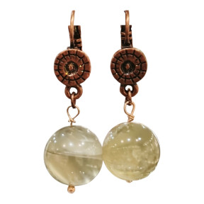 Boucles Pierre de Lune Cuivre