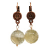 Boucles Pierre de Lune Cuivre