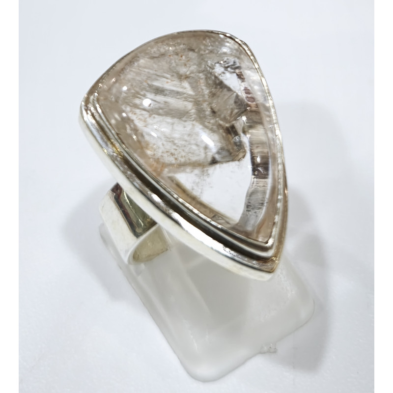Bague Quartz Fantôme Argent 925 Taille 55