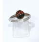 Bague Jaspe Sanguin Argent 925 Taille Réglable 52/56