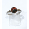 Bague Jaspe Sanguin Argent 925 Taille Réglable 52/56