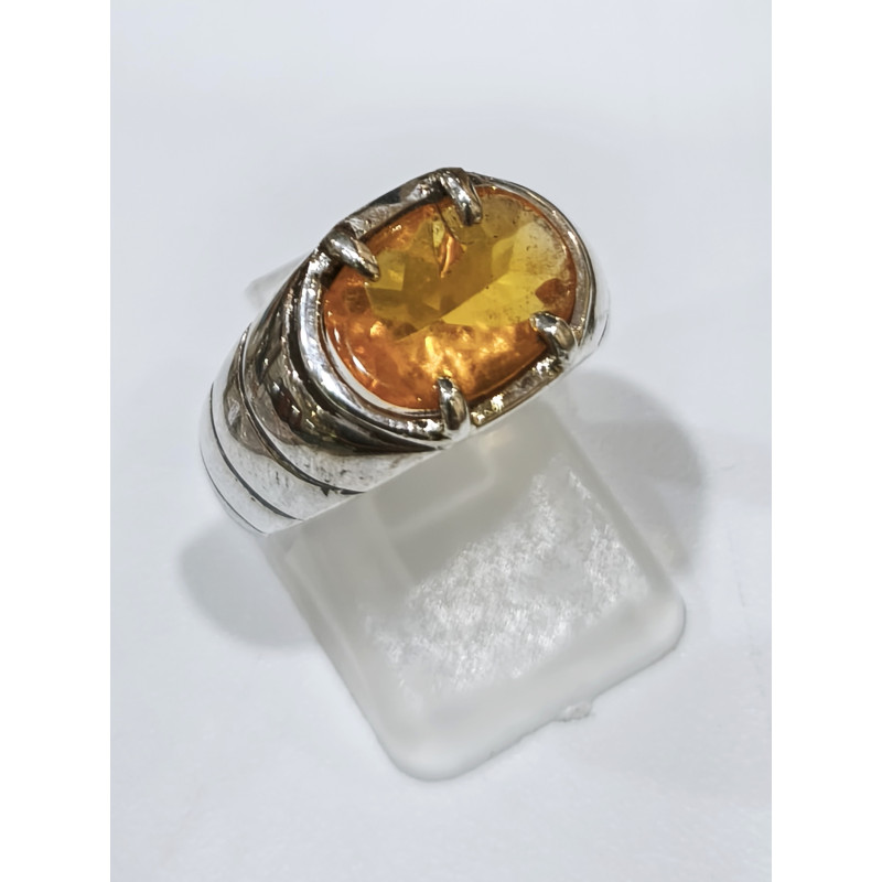 Bague Opale de Feu Argent 925 Taille 53
