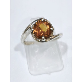 Bague Citrine Argent 925 Taille 51