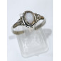 Bague Opale Blanche Argent 925 Taille 60