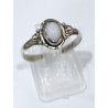 Bague Opale Blanche Argent 925 Taille 60