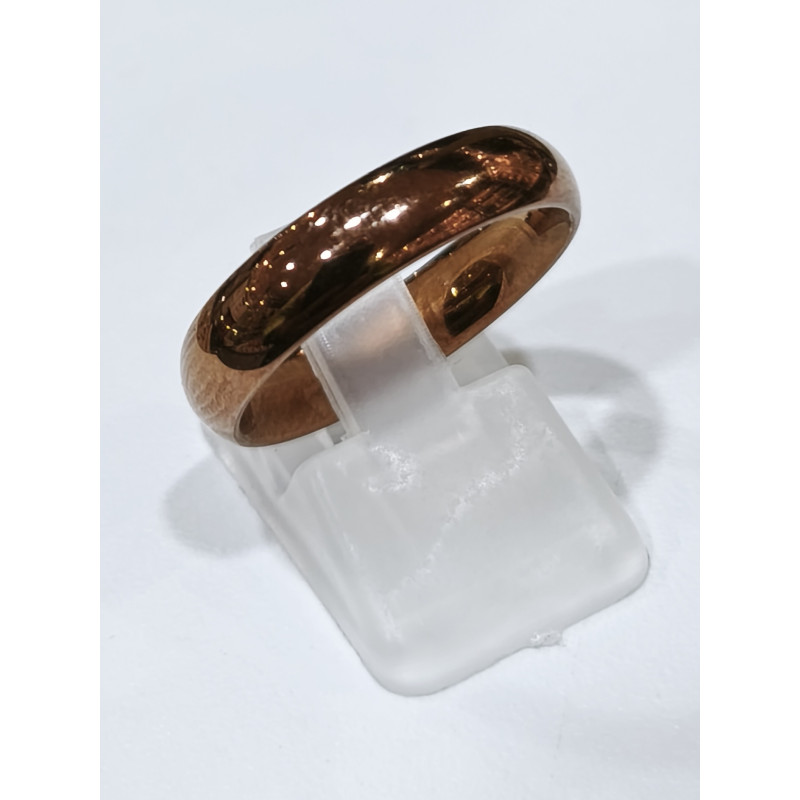 Anneau Plaqué Or Rose Type Alliance Taille 58