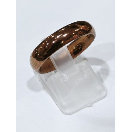 Anneau Plaqué Or Rose Type Alliance Taille 58