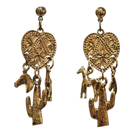 Boucles Western Plaquées Or