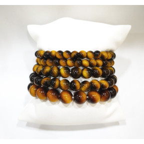 Bracelet Fantaisie Imitation Œil de Tigre Résine
