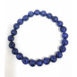 Bracelet Fantaisie Imitation Lapis-lazuli Perles Rondes 8mm Résine