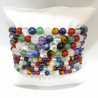 Bracelet 7 Chakras Pierres Rondes