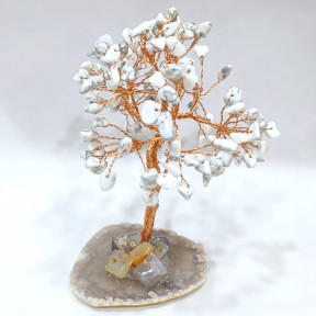 Arbre du Bonheur Howlite 12 cm