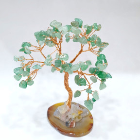 Arbre du Bonheur Aventurine Verte 12 cm