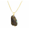 Pendentif Labradorite sur Cordon Réglable