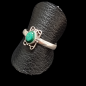 Bague Malachite Argent 925 Taille 55