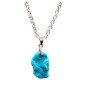 Pendentif Turquoise sur Chaîne Acier Inox 42 cm