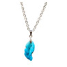 Pendentif Turquoise sur Chaîne Acier Inox 42 cm