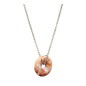 Pendentif Jaspe Océan Donut sur Chaîne Acier Inox 40 + 4 cm