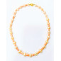 Collier Corail Peau d'Ange et Perles d'Eau Douce 44 cm