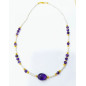 Collier Améthyste et Perles d'Eau Douce 46 cm