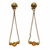 Boucles Zirconium Jaune Plaquées Or