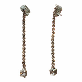 Boucles Zirconium Cristal