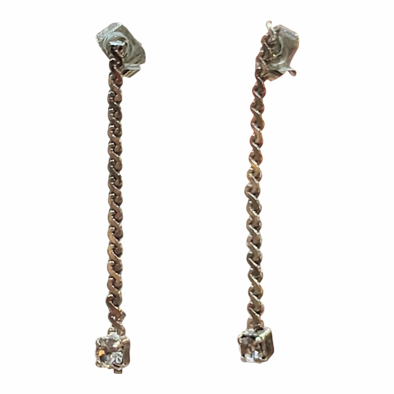 Boucles Zirconium Cristal