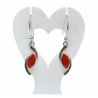 Boucles Cornaline Argent 925