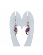 Boucles Améthyste Argent 925