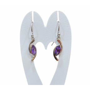 Boucles Améthyste Argent 925