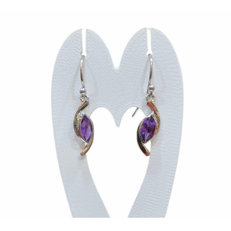 Boucles Améthyste Argent 925